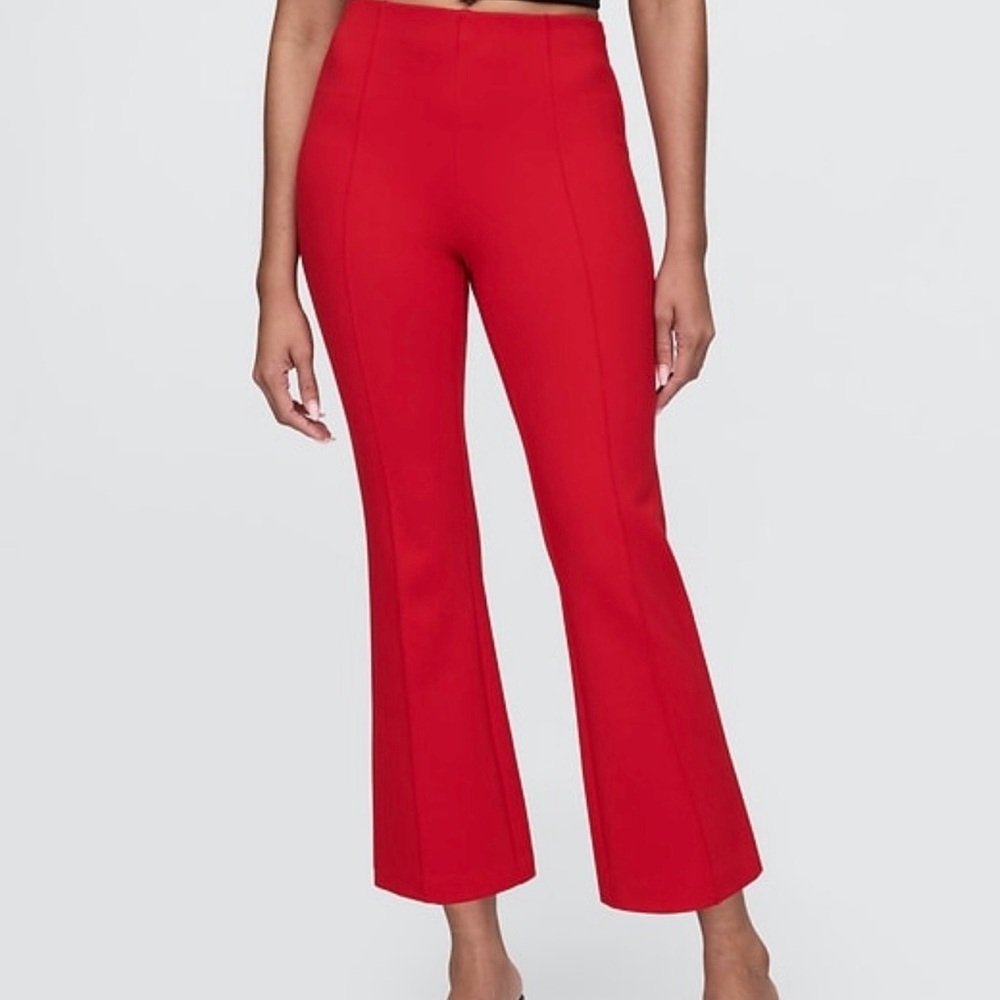Gap High Rise Double Knit Crop Kick Pant Large
